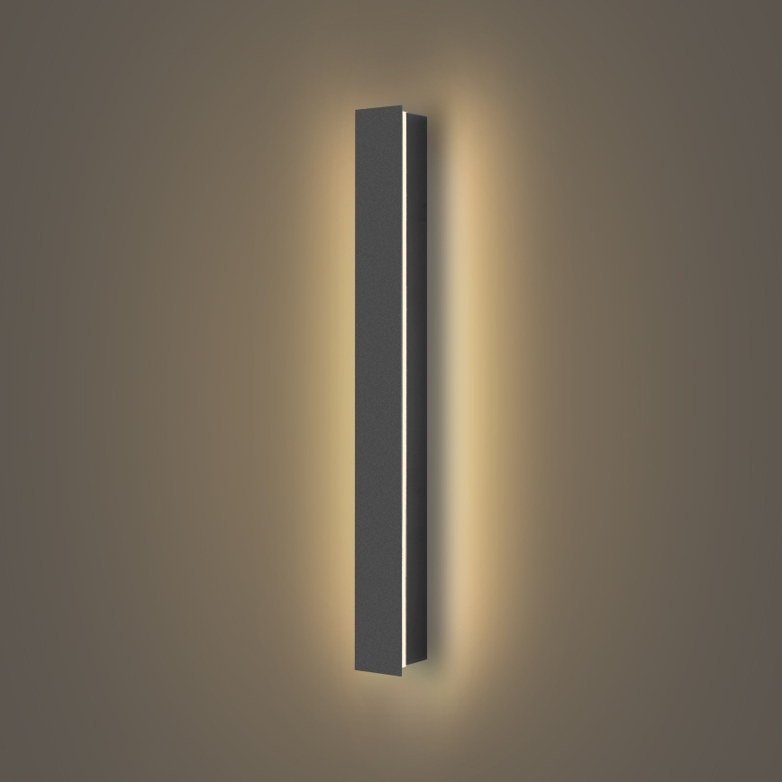 Brilagi - Aplique de parede exterior LED LINEAR LED/12W/230V 3000K IP65 50 cm antracite