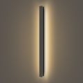 Brilagi - Aplique de parede exterior LED LINEAR LED/22W/230V 3000K IP65 100 cm preto