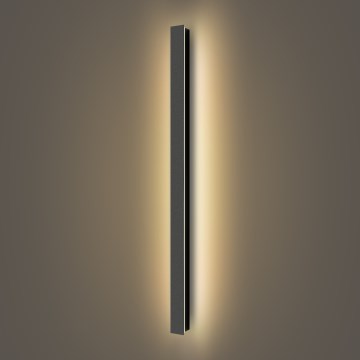 Brilagi - Aplique de parede exterior LED LINEAR LED/22W/230V 3000K IP65 100 cm preto