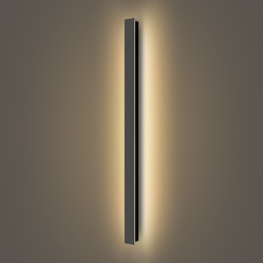 Brilagi - Aplique de parede exterior LED LINEAR LED/22W/230V 3000K IP65 100 cm preto