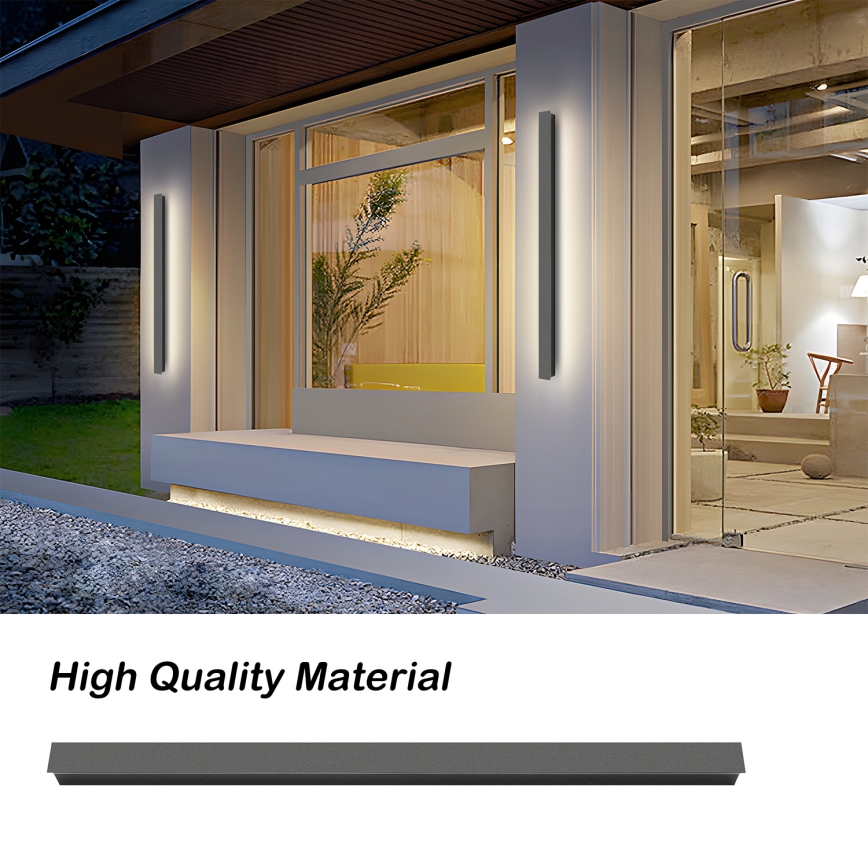 Brilagi - Aplique de parede LED para exterior LINEAR LED/22W/230V 3000K IP65 100 cm antracite CRI 90