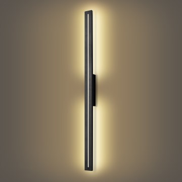 Brilagi - Aplique de parede exterior LED LINEO LED/24W/230V 3000K IP65 100 cm preto