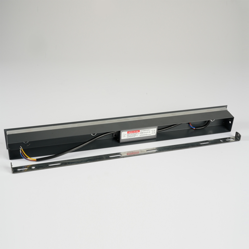 Brilagi - Aplique de parede LED para exterior LINEAR LED/12W/230V 3000K IP65 50 cm preto IRC 90