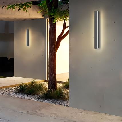 Brilagi - Aplique de parede LED para exterior LINEAR LED/12W/230V 4000K IP65 50 cm antracite CRI 90