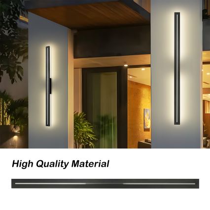 Brilagi - Aplique de parede exterior LED LINEO LED/24W/230V 3000K IP65 100 cm preto