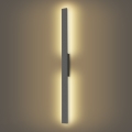 Brilagi - Aplique de parede exterior LUNA LED/24W/230V 3000K IP65 100 cm antracite
