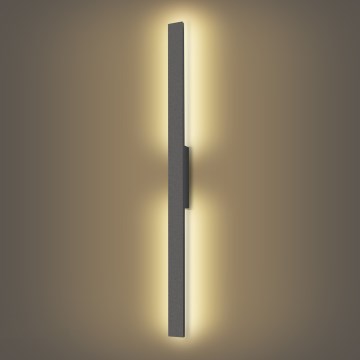 Brilagi - Aplique de parede exterior LUNA LED/24W/230V 3000K IP65 100 cm antracite
