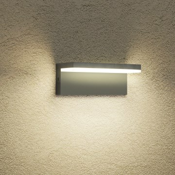 Brilagi - Aplique de parede exterior TESSI LED/10W/230V antracite IP54