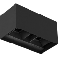 Brilagi - Aplique de Parede Externo LED DOUBLE CUBE LED/12W/230V preto IP65