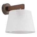 Brilagi - Aplique de parede LATTE 1xE27/60W/230V pinho/branco