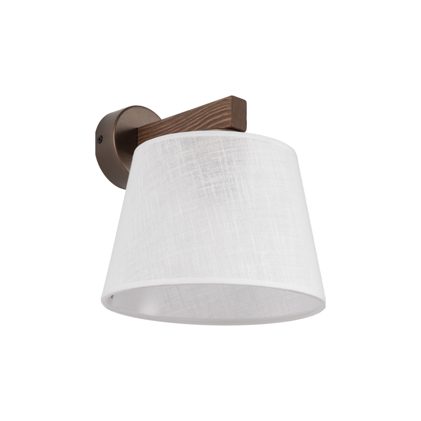 Brilagi - Aplique de parede LATTE 1xE27/60W/230V pinho/branco