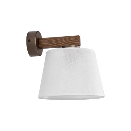 Brilagi - Aplique de parede LATTE 1xE27/60W/230V pinho/branco