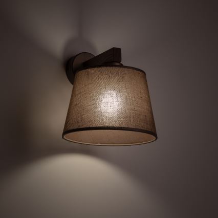 Brilagi - Aplique de parede LATTE 1xE27/60W/230V pinho/castanho