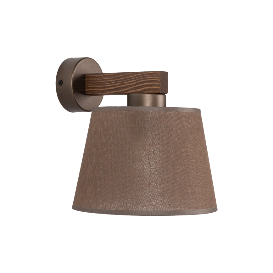 Brilagi - Aplique de parede LATTE 1xE27/60W/230V pinho/castanho