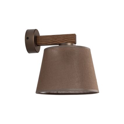 Brilagi - Aplique de parede LATTE 1xE27/60W/230V pinho/castanho