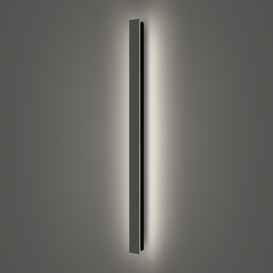 Brilagi - Aplique de parede LED exterior LINEAR LED/22W/230V 4000K IP65 100 cm preto CRI 90