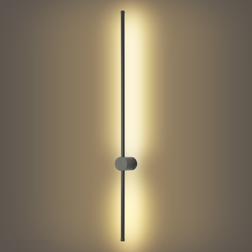 Brilagi - Aplique de parede LED para exterior AURA, 20W, 230V, 3000K, IP54, 97 cm, antracite, IRC 90
