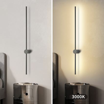 Brilagi - Aplique de parede LED para exterior AURA LED/20W/230V 3000K IP54 97 cm antracite