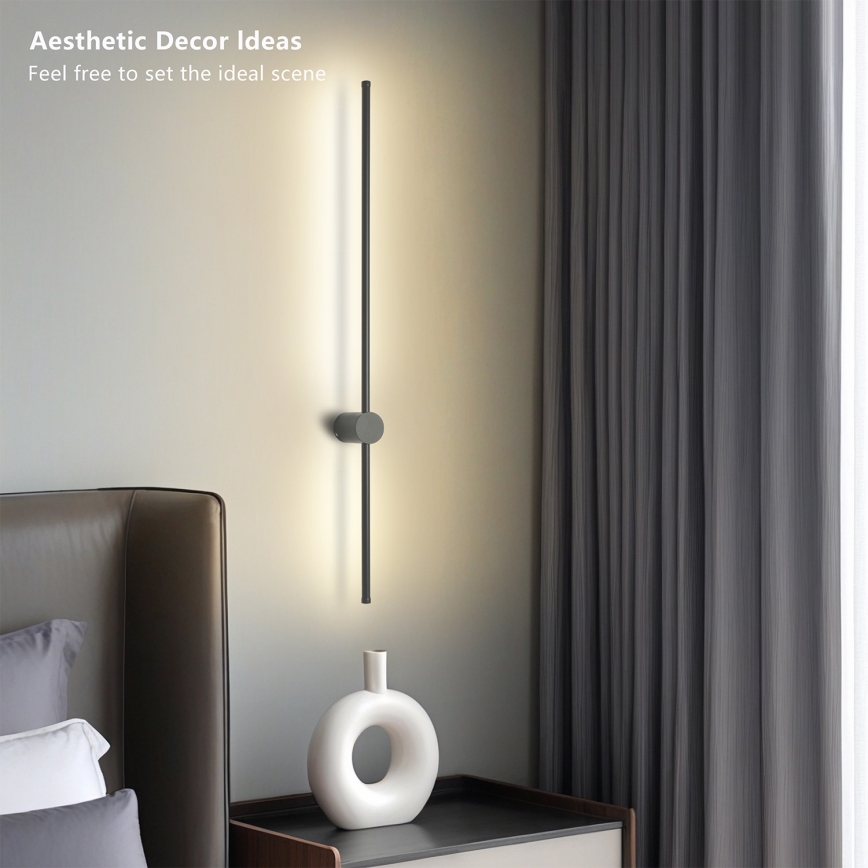 Brilagi - Aplique de parede LED para exterior AURA LED/20W/230V 3000K IP54 97 cm antracite