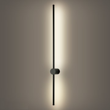 Brilagi - Aplique de parede LED para exterior AURA LED/20W/230V 4000K IP54 97 cm preto CRI 90
