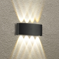 Brilagi - Aplique de parede LED para exterior FLAREBOX LED/8W/230V preto IP65