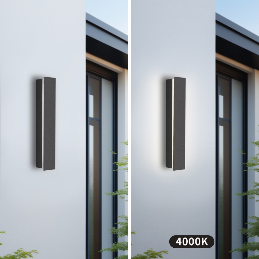 Brilagi - Aplique de parede LED para exterior LINEAR LED/8W/230V 4000K IP65 30 cm antracite CRI 90