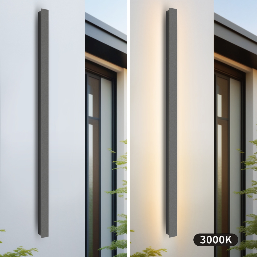 Brilagi - Aplique de parede exterior LINEAR LED/32W/230V 3000K IP65 140 cm antracite CRI 90
