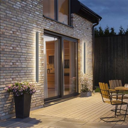 Brilagi - Aplique de parede exterior LED LINEAR LED/32W/230V 4000K IP65 140 cm antracite
