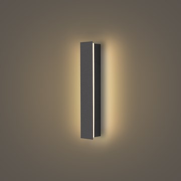 Brilagi - Aplique de parede LED para exterior LINEAR LED/8W/230V 3000K IP65 30 cm antracite