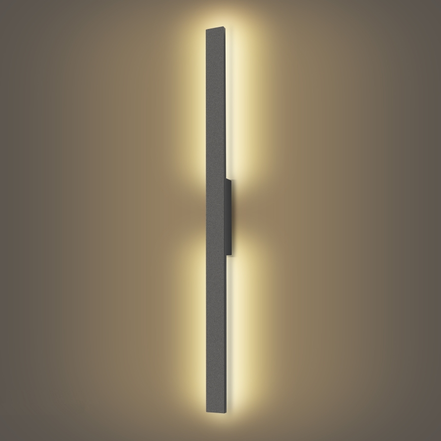 Brilagi - Aplique de parede LED para exterior LUNA LED/24W/230V 3000K IP65 100 cm antracite IRC 90