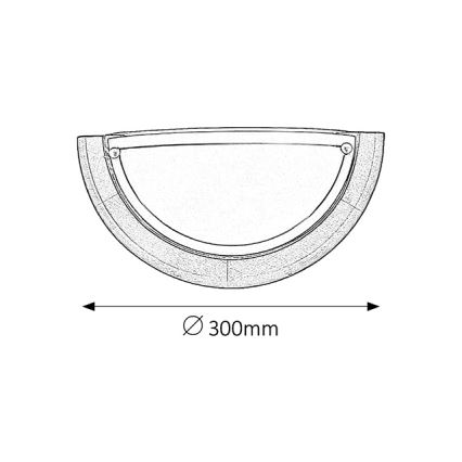 Brilagi - Aplique de parede ORBIS 1xE27/60W/230V 30 cm pinho/carvalho