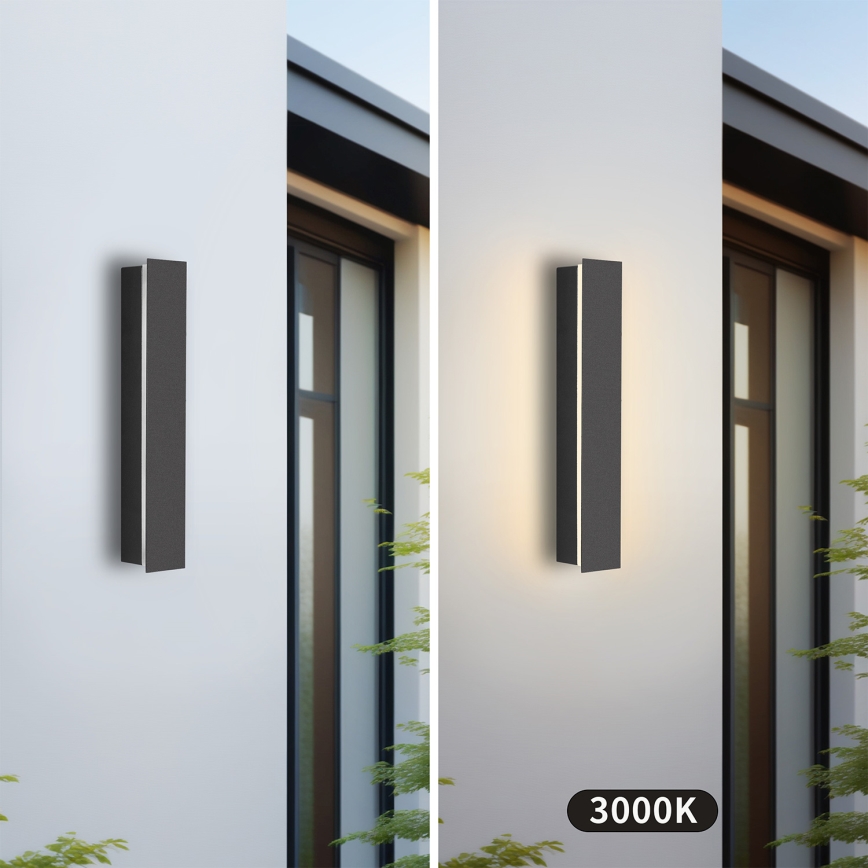 Brilagi - Aplique de parede para exterior LINEAR LED/8W/230V 3000K IP65 30 cm antracite CRI 90