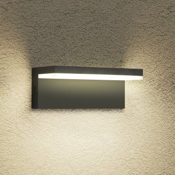 Brilagi - Aplique de parede para exterior LED TESSI LED/10W/230V preto IP54