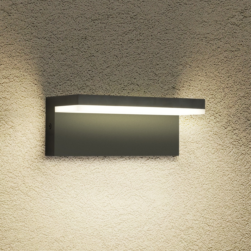Brilagi - Aplique de parede para exterior LED TESSI LED/10W/230V preto IP54