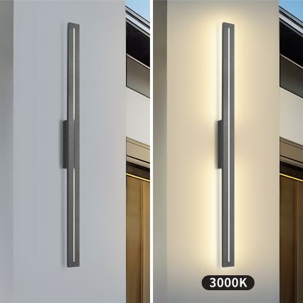 Brilagi - Aplique de parede LED para exterior LINEO LED/24W/230V 3000K IP65 100 cm antracite
