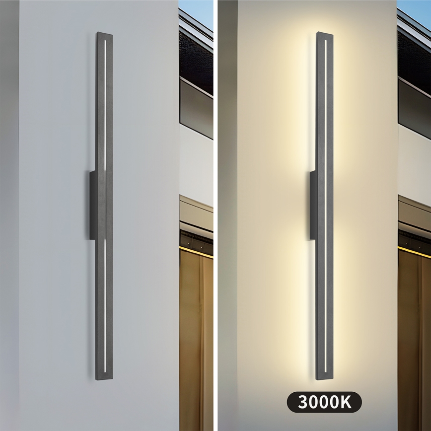 Brilagi - Aplique de parede LED para exterior LINEO LED/24W/230V 3000K IP65 100 cm antracite