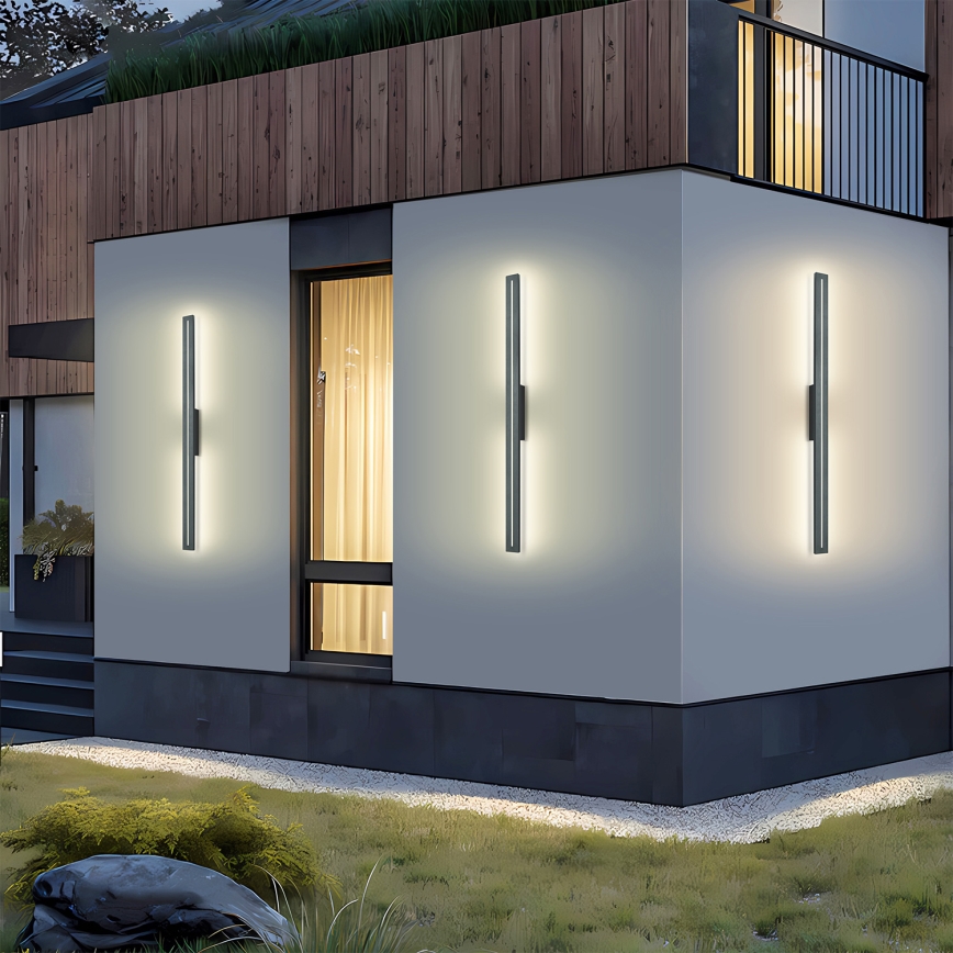 Brilagi - Aplique de parede LED para exterior LINEO LED/24W/230V 3000K IP65 100 cm antracite