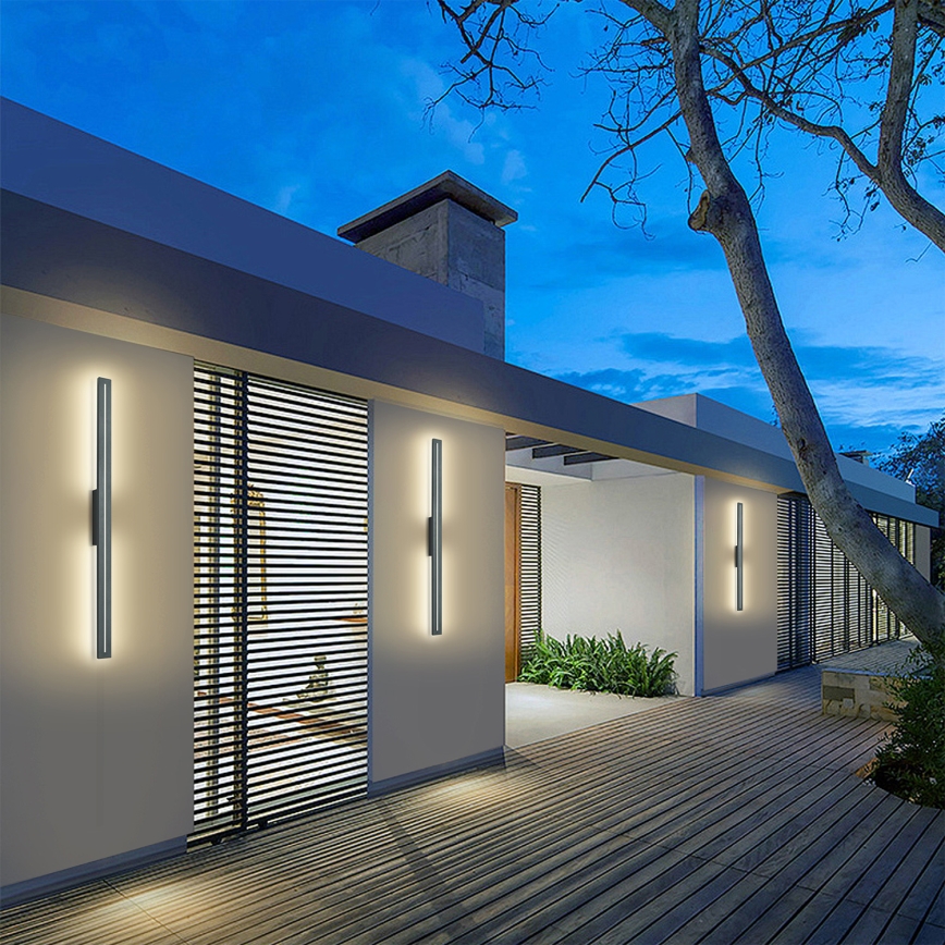 Brilagi - Aplique de parede LED para exterior LINEO LED/24W/230V 3000K IP65 100 cm antracite
