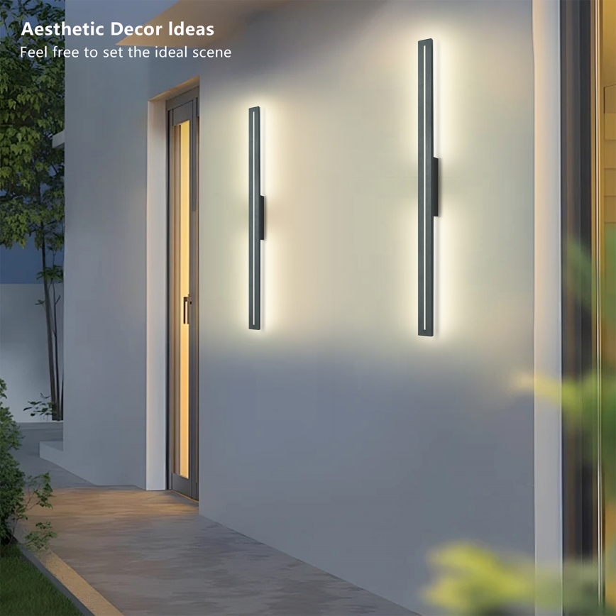 Brilagi - Aplique de parede LED para exterior LINEO LED/24W/230V 3000K IP65 100 cm antracite