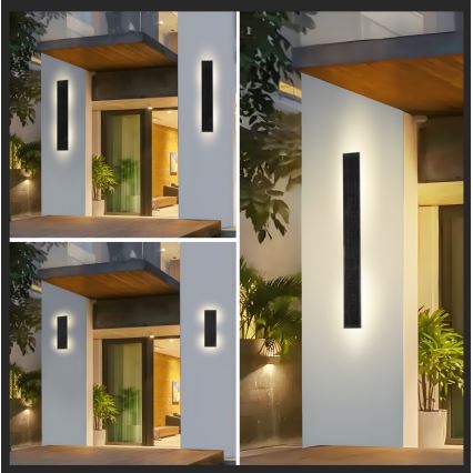 Brilagi - Aplique de parede solar LED dimerizável SUN LED/4W/230V 60 cm 4000 mAh IP44