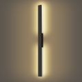 Brilagi - Aplique LED de parede para exterior LUNA LED/24W/230V 3000K IP65 100 cm preto