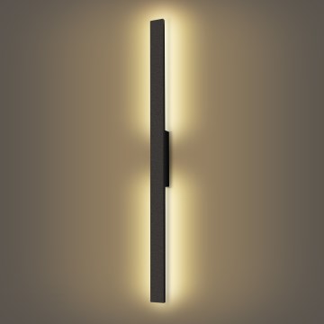 Brilagi - Aplique LED de parede para exterior LUNA LED/24W/230V 3000K IP65 100 cm preto