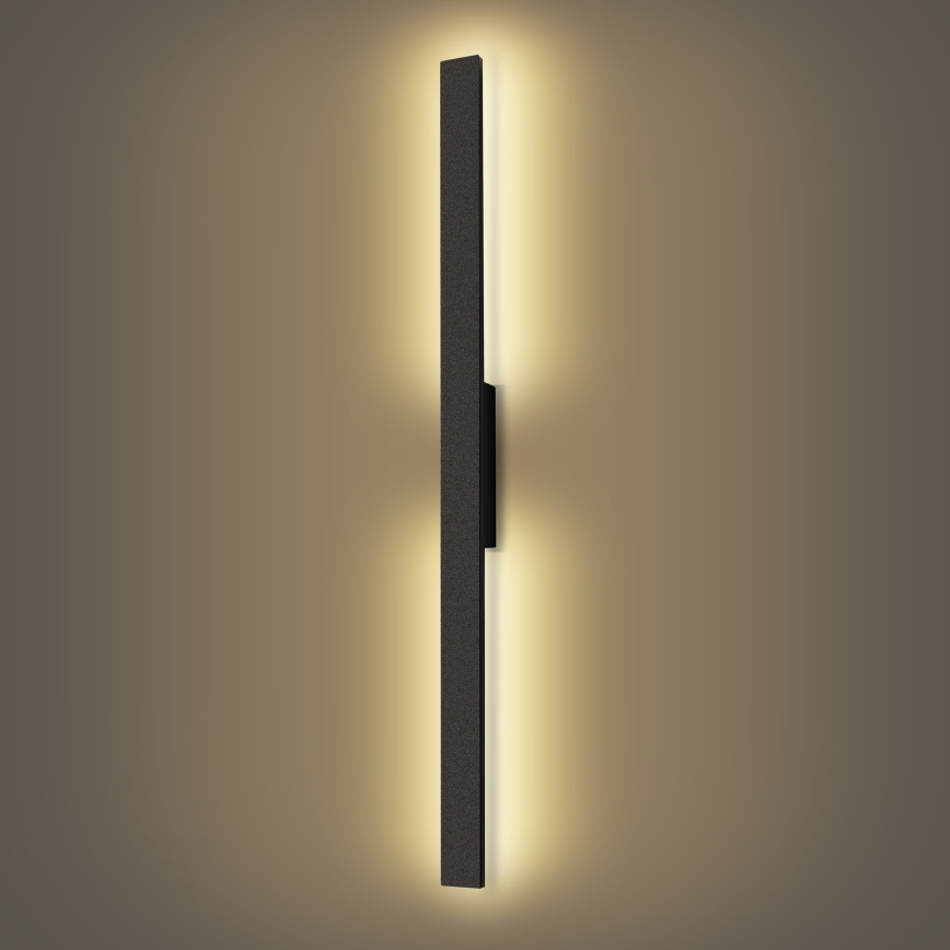 Brilagi - Aplique LED de parede para exterior LUNA LED/24W/230V 3000K IP65 100 cm preto
