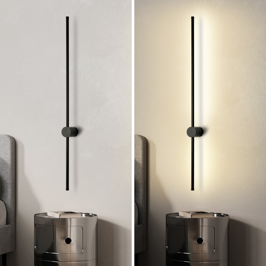 Brilagi - Aplique de parede exterior AURA LED/20W/230V 4000K IP54 97 cm preto