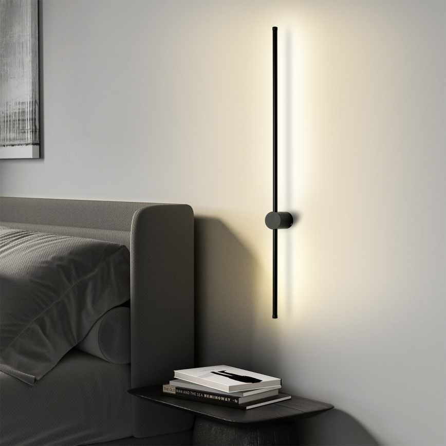 Brilagi - Aplique de parede exterior AURA LED/20W/230V 4000K IP54 97 cm preto