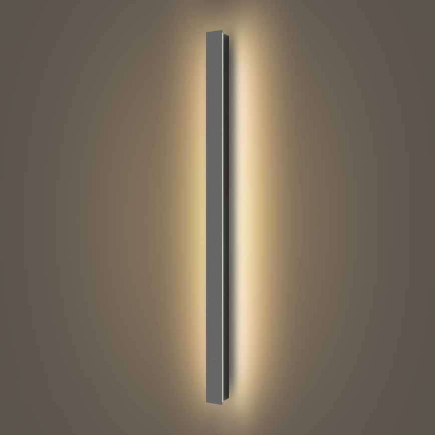 Brilagi - Arandela LED exterior LINEAR LED/22W/230V 3000K IP65 100 cm antracite