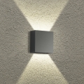 Brilagi - Arandela LED para exterior DOUBLERAY LED/4W/230V antracite IP65