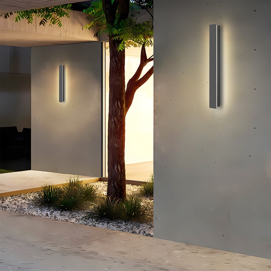 Brilagi - Aplique de parede exterior LINEAR LED/12W/230V 3000K IP65 50 cm antracite CRI 90