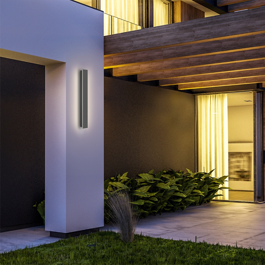 Brilagi - Aplique de parede exterior LINEAR LED/12W/230V 3000K IP65 50 cm antracite CRI 90