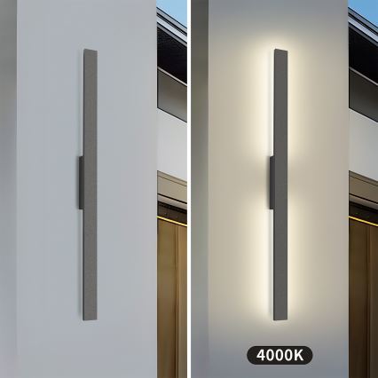 Brilagi - LED Aplique de parede para exterior LUNA LED/24W/230V 4000K IP65 100 cm antracite IRC 90